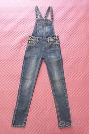 Salopette jeans bambina 11 anni