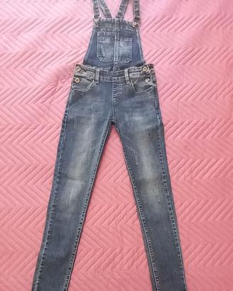 Salopette jeans bambina 11 anni