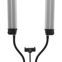 Lampada doppio braccio con porta cellulare