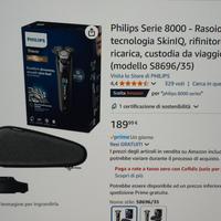 Philips Serie 8000, rasoio elettrico Wet & dry