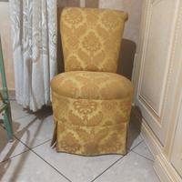 poltrona vintage damascata 