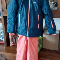 tuta da sci bambina/bambino altezza 130/145 cm.