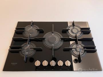 Piano cottura hotpoint ariston 5 fuochi in vetro