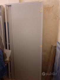 Porta a vento da interno in pvc grigio