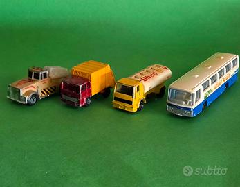 Lotto 4 Modellini Vintage MATCHBOX & MAJORETTE 