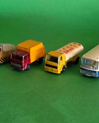 Lotto 4 Modellini Vintage MATCHBOX & MAJORETTE 