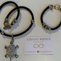 Parure di collana e bracciale hand made in Turin 