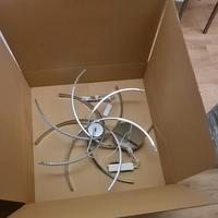 Lampadario Moderno Elettra LED cromo - NOVECENTO