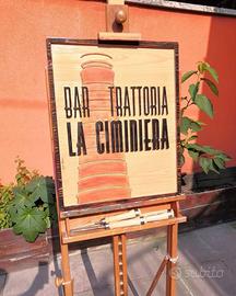 Incisioni su legno - Cartelli, insegne, targhe