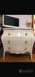Comó  cassettone  cassettiera in legno  shabby