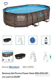 Piscina ovale bestway