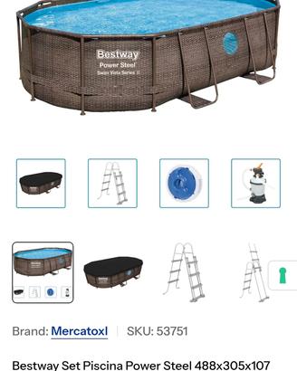 Piscina ovale bestway