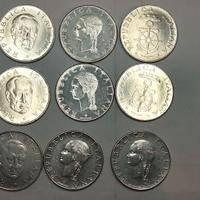 lotto di 9 monete italia