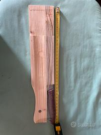 Set Tagliere in Legno con Coltello