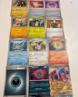 Lotto 11 Carte Pokémon Moderni