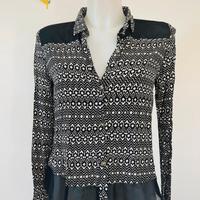 Camicia bianca e nera Vans