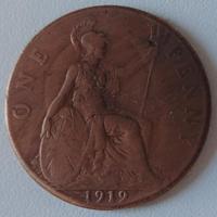 Moneta One Penny Gran Bretagna 1919