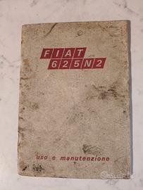 Libretto uso e manutenzione FIAT 625 N2