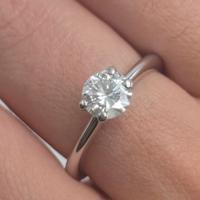 SOLITARIO ORO DIAMANTE 0,80 CARATI