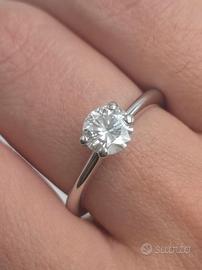 SOLITARIO ORO DIAMANTE 0,80 CARATI