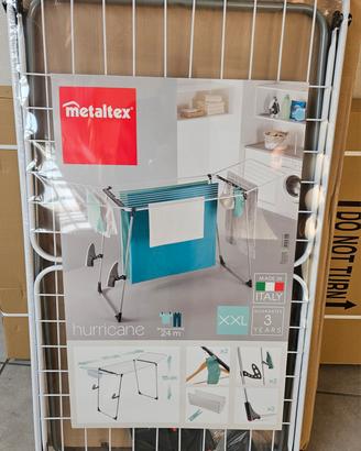 Stendibiancheria ad ali XXL Hurricane Metaltex
