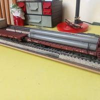 coppia carri merci pianali Rivarossi scala 1:80