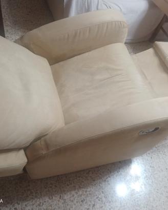 poltrona reclinabile microfibra 