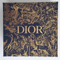 Scatola originale DIOR rigida blu decorata oro