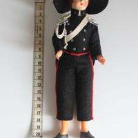 BAMBOLINA anni 50 CARABINIERE UNIFORME PANNO LENCI