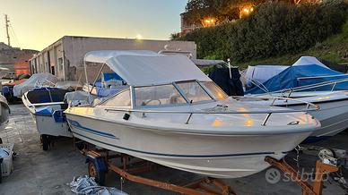 Motoscafo Hellas 550 motore Yamaha75 e carrello om