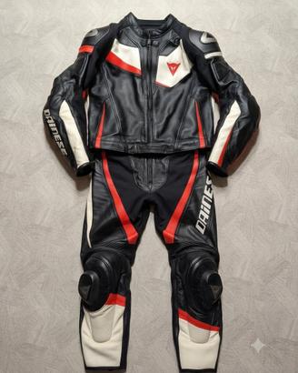 Tuta moto pelle Dainese Veloster divisibile 50