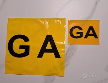 Contrassegni Guida Accompagnata GA