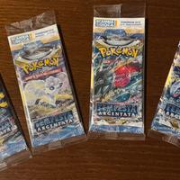 Artset 4 Bustine Pokemon Tempesta Argentata