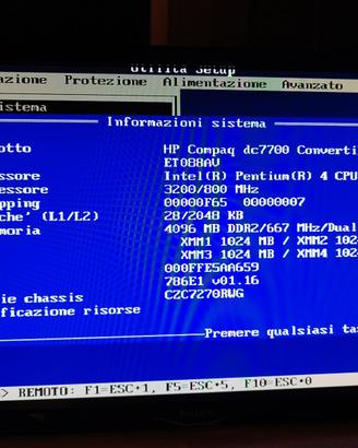 PC PENTIUM 4 della Hp