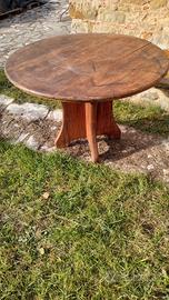 tavolo rotondo legno massello