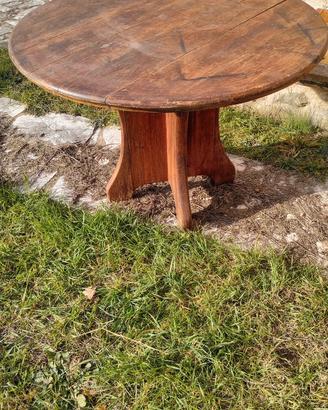tavolo rotondo legno massello