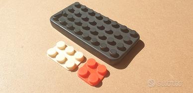 Custodia per iPhone 4/4S siliconata effetto Lego