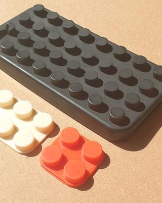 Custodia per iPhone 4/4S siliconata effetto Lego