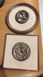 coppia scultura bronzo firma Vincenzo Gennaro