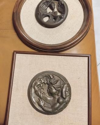 coppia scultura bronzo firma Vincenzo Gennaro