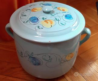 Pentola in terracotta smaltata (òlla)