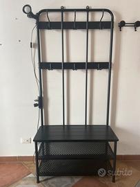 Appendiabiti panca da ingresso ikea con mensole