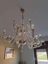 lampadario di cristallo al piombo originale