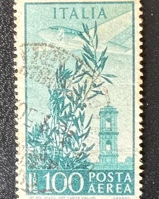 Francobollo ITALIA POSTA AEREA LIRE 100