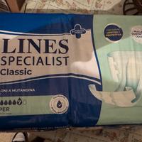 Stock 14 pacchi Pannoloni Lines L classic super