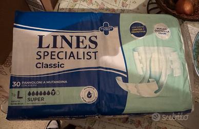 Stock 14 pacchi Pannoloni Lines L classic super