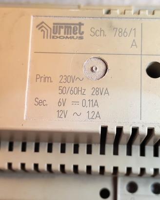 trasformatore URMET 12 v 