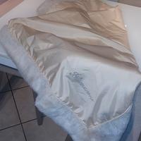 Blumarine Plaid imbottito bordato in pelliccia 