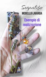 Segnalibro con fiori veri (Made in Italy)