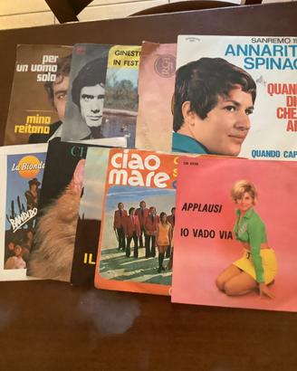 Lottò di 45 giri originali anni 60 - 70 con copert